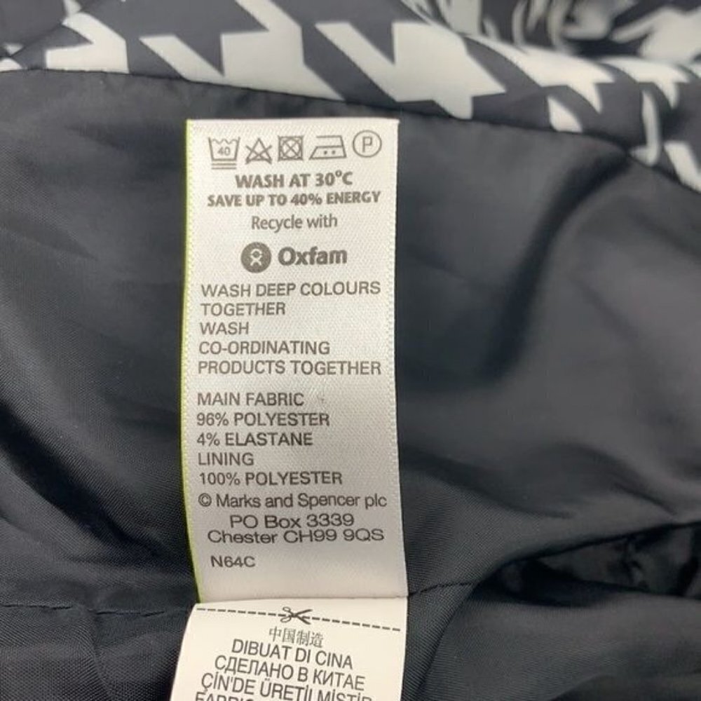 Marks & Spencer Woman Black Lined Fitted Dress Jacket - Size UK10/US6, - Picture 10 of 10